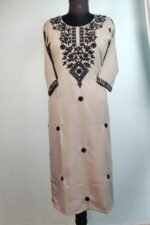 Shripali Grey Rayon Thread Work Suit - Image 3