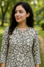 Shripali Grey Rayon Floral Printed Co Ord Set - Image 2