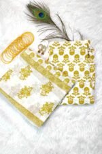 Shripali Pure Malmal Cotton Kurta Pant Set with Dupatta - Image 5