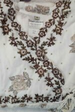 Shripali Pure Malmal Cotton Angrakha Kurta Pant Set with Dupatta - Image 5