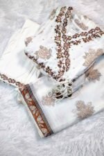 Shripali Pure Malmal Cotton Angrakha Kurta Pant Set with Dupatta - Image 2