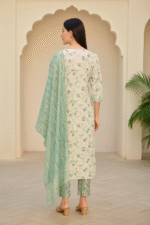 Shripali Pure Cotton Kurta Pant Set with Dupatta - Image 3