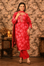 Shripali Ruby Bloom 3Pc Suit