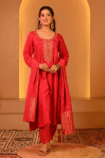 Shripali Rose Radiance Embroidered 3 Pc Suit