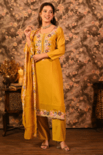 Shripali Haldi Glam Designer Embroidered Suit