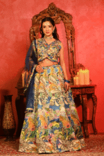 Shripali Multicoloured Designer Lehenga With Hand Embroidered Blouse