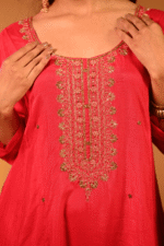 Shripali Rose Radiance Embroidered 3 Pc Suit - Image 2