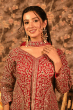 Shripali Designer Royal Empress Sharara With Heavy Mirror And Zari Work - Image 2
