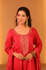 Shripali Rose Radiance Embroidered 3 Pc Suit - Image 4