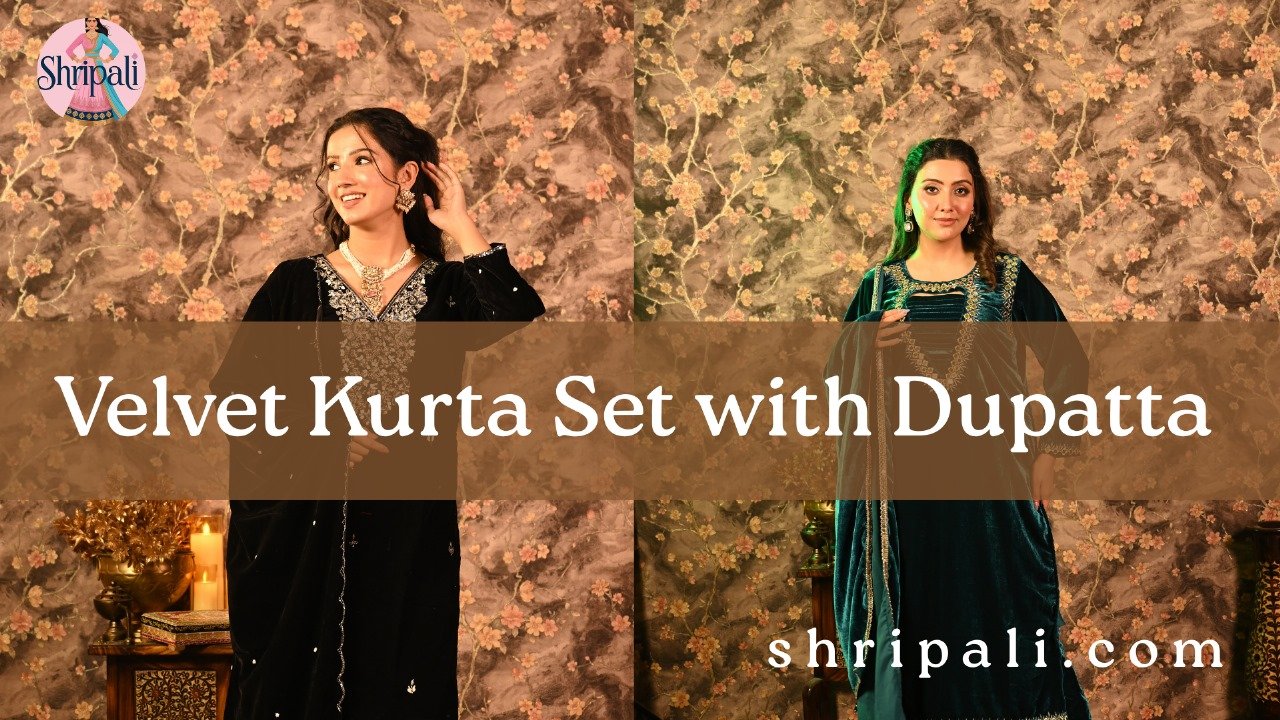 Buy a Velvet Kurta Set with Dupatta
